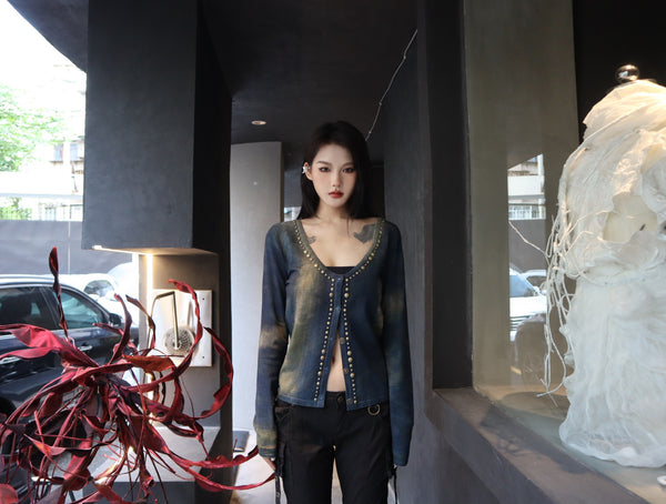 BLUMARINE Knit Cardigan